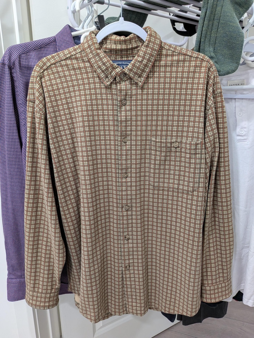 Vintage Bowen & Wright Plaid Button-Up Shirt | Men's Medium